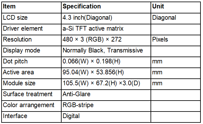 tft lcd display-7228