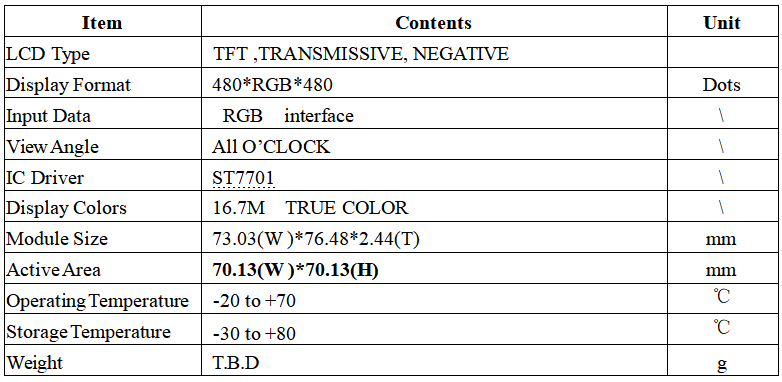 tft lcd display module-6008